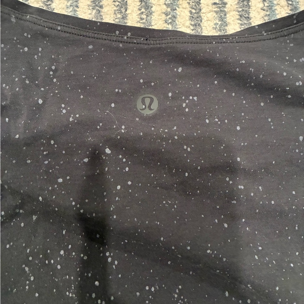 Lululemon Black Speckled Top